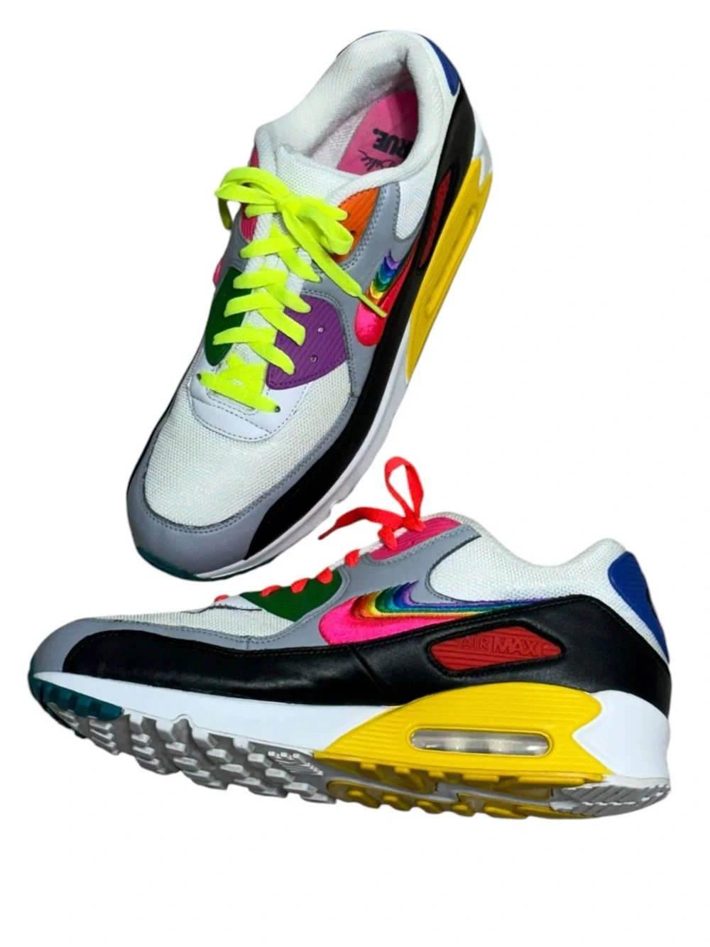 Nike Air Max 90 Be True 2019 Rainbow Pride CJ5482-100 Men's Size 12 Low Top
